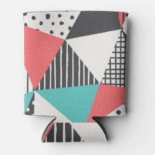 Abstrakt geometrisch: modernes Musterdesign. Dosenkühler