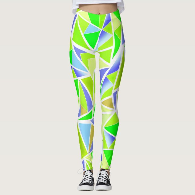 Abstrakt , geometrisch , polygonal leggings (Vorderseite)
