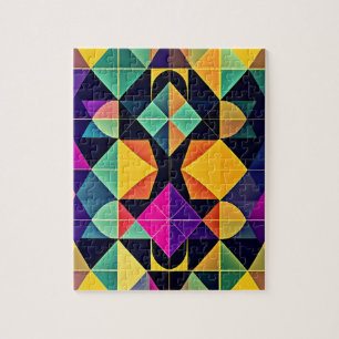 Abstrakt geometrisch puzzle