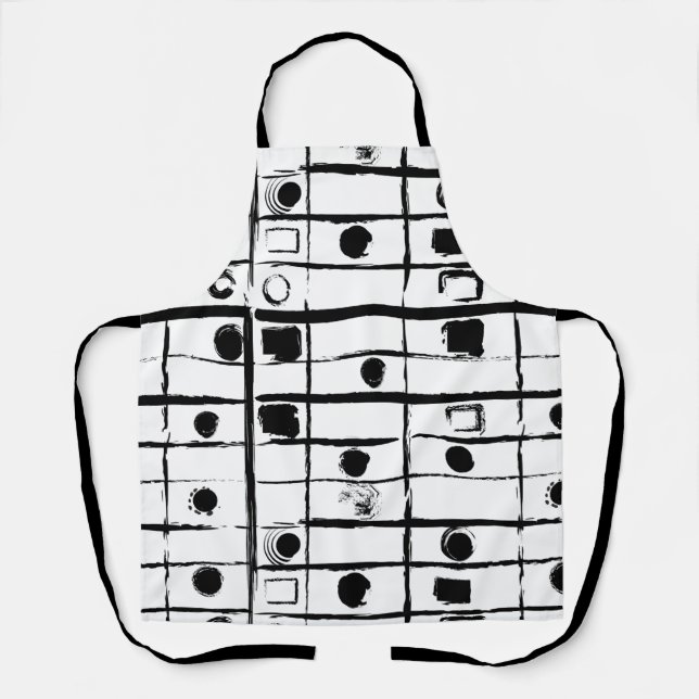 abstrakt geometrisch schürze (Vorderseite)