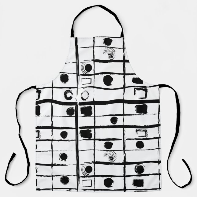abstrakt geometrisch schürze (Vorderseite)