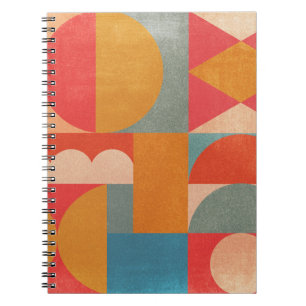 Abstrakt Geometrisch: Vintage Papierstruktur Notizblock