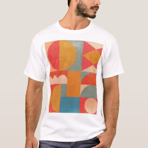 Abstrakt Geometrisch: Vintage Papierstruktur T-Shirt