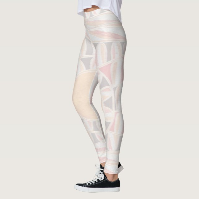 Abstrakt geometrisch weiß für SUN SOLAR ENERGIE Leggings (Links)