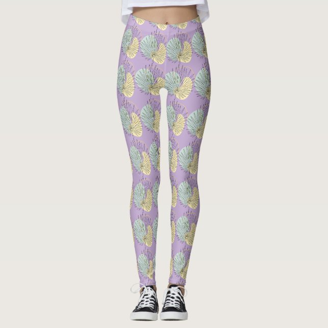 Abstrakt geometrische Form Leggings (Vorderseite)