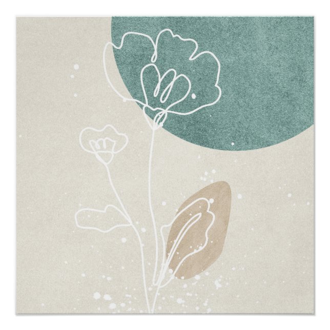 Abstrakt geometrische Form Poster (Vorderseite)