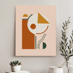 Abstrakt geometrische FormCollage Contemporary Künstlicher Leinwanddruck<br><div class="desc">Abstrakte geometrische Form Collage Contemporary Imitats Canvas Print</div>