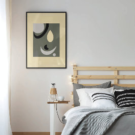 Abstrakt geometrische Formen modern Poster