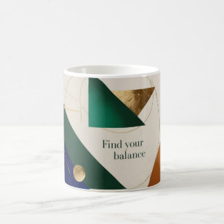 Abstrakt Geometrische Kunst Moderne Kaffeetasse Ta