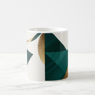Abstrakt Geometrische Kunst Moderne Kaffeetasse Ta