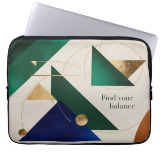 Abstrakt Geometrische Kunst Moderne minimalistisch Laptopschutzhülle