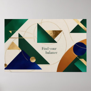 Abstrakt Geometrische Kunst Moderne Plakatminimali Poster