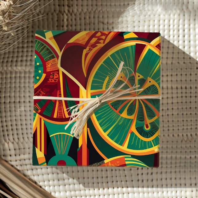 Abstrakt Geometrische Lüftergeschenke für mexikani Geschenkpapier (Abstract Geometric Fan Gifts for Mexican Dads Moms Wrapping Paper)