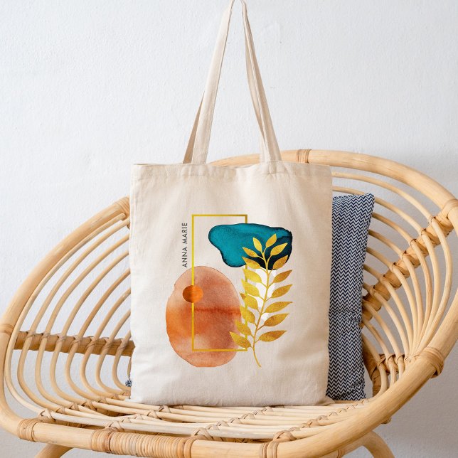 Abstrakt geometrische Mitte des Jahrhunderts Moder Tragetasche (Von Creator hochgeladen)