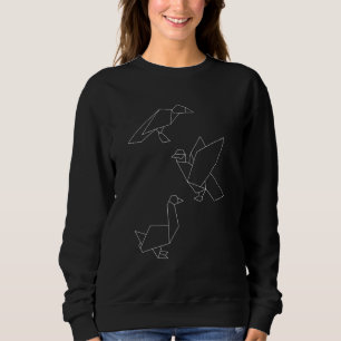 Abstrakt geometrische Niedliche Taubenvogel Minima Sweatshirt