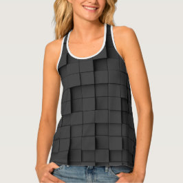 Abstrakt geometrischer dunkler Schatten Tanktop
