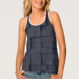 Abstrakt geometrischer dunkler Schatten Tanktop