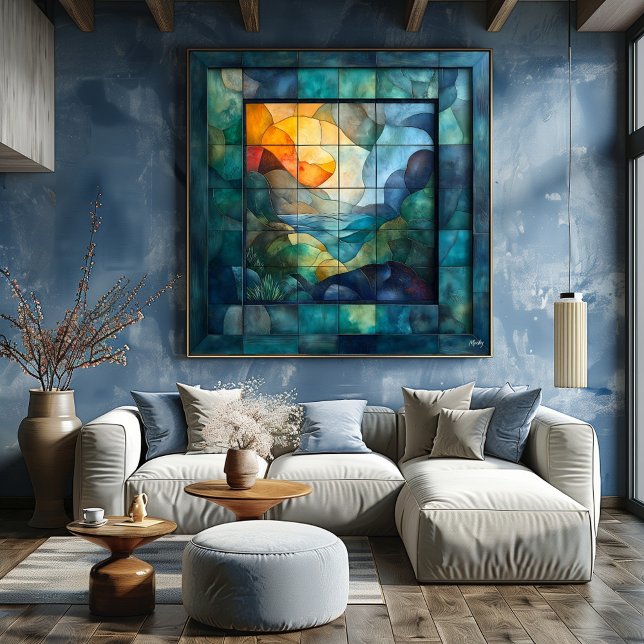 Abstrakt Geometrischer Kubismus - Viviane Landscha Poster (Von Creator hochgeladen)