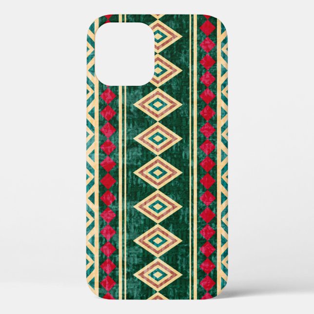 Abstrakt Geometrisches afrikanisches Stilmuster Case-Mate iPhone Hülle (Rückseite)