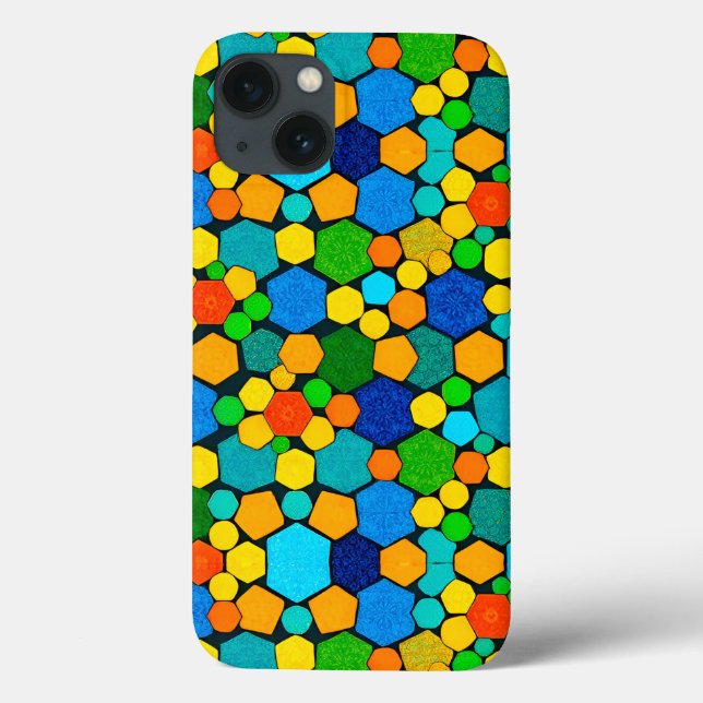 Abstrakt geometrisches Mosaikmuster Case-Mate iPhone Hülle (Rückseite)