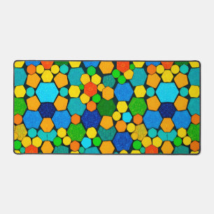 Abstrakt geometrisches Mosaikmuster Schreibtischunterlage