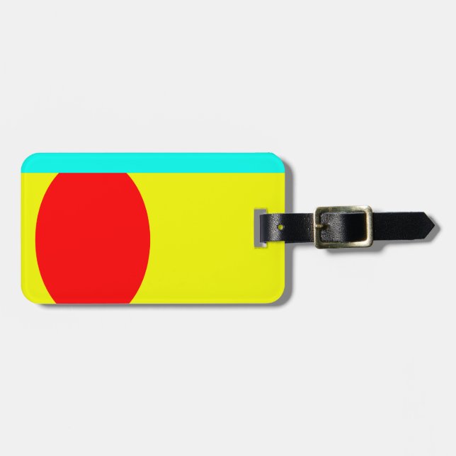 Abstrakt Gepäckanhänger (Vorderseite horizontal)