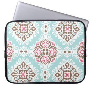 Abstrakt gepolstert: Vintages nahtloses Muster Laptopschutzhülle