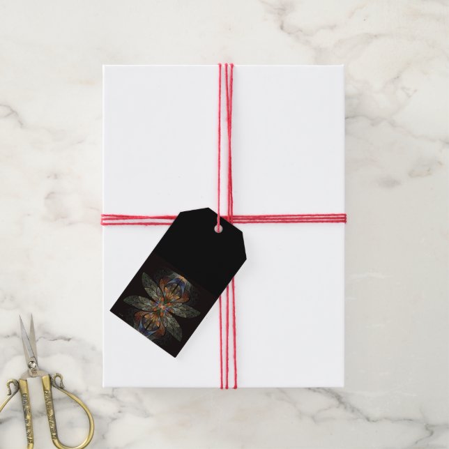 Abstrakt Geschenkanhänger (Mit Garn)
