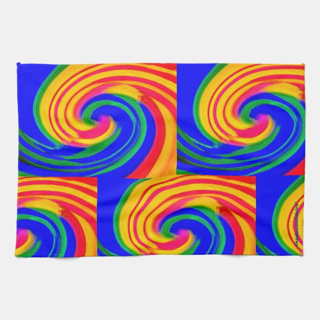 Abstrakt Geschirrtuch (Horizontal)