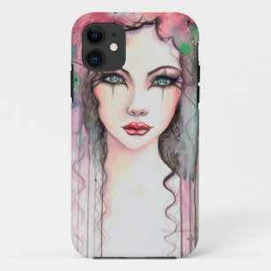 Abstrakt gestrichene Girl iPhone 11 Hülle