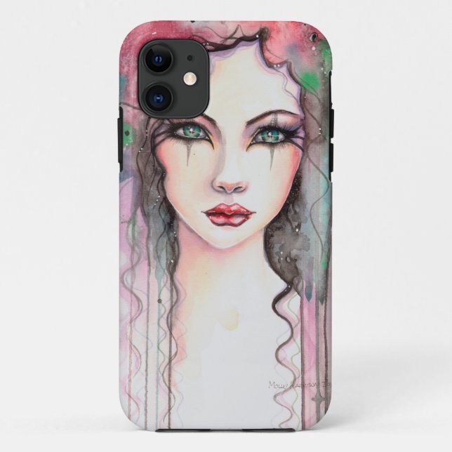 Abstrakt gestrichene Girl Case-Mate iPhone Hülle (Rückseite)
