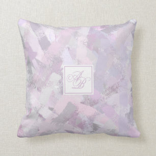 Abstrakt gestrichene Pinselstriche Striche Textur Kissen