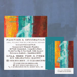Abstrakt gestrichene Wand, Maler und Dekorator Flyer<br><div class="desc">Abstrakt gestrichene Wand,  Maler & Dekorator Werbe-Flyer vom Business Card Store.</div>