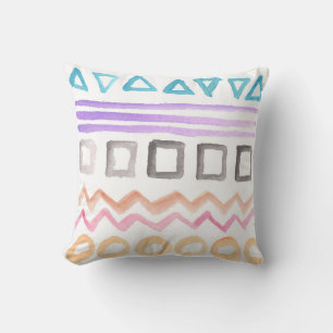 abstrakt gestrichene Wasserfarbe Kissen