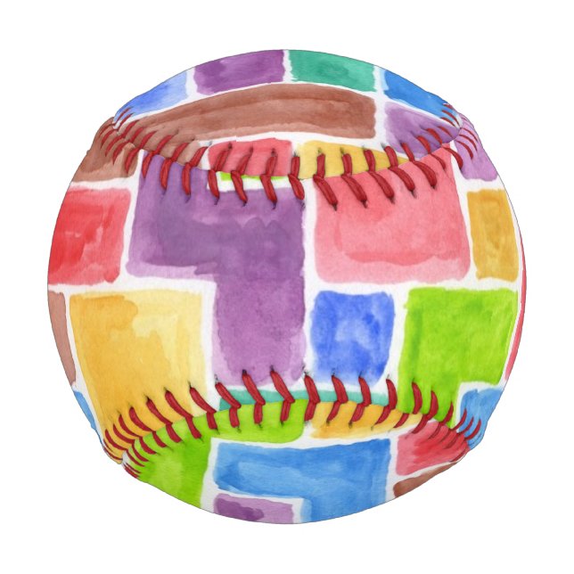 Abstrakt gestrichener Aquarellhintergrund. 2 Baseball (Vorderseite)