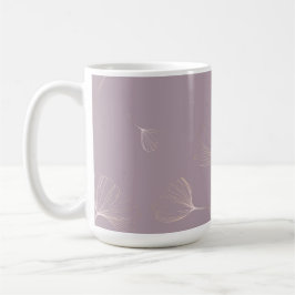 Abstrakt Ginkgo Biloba Botanische Rose Gold Kaffeetasse