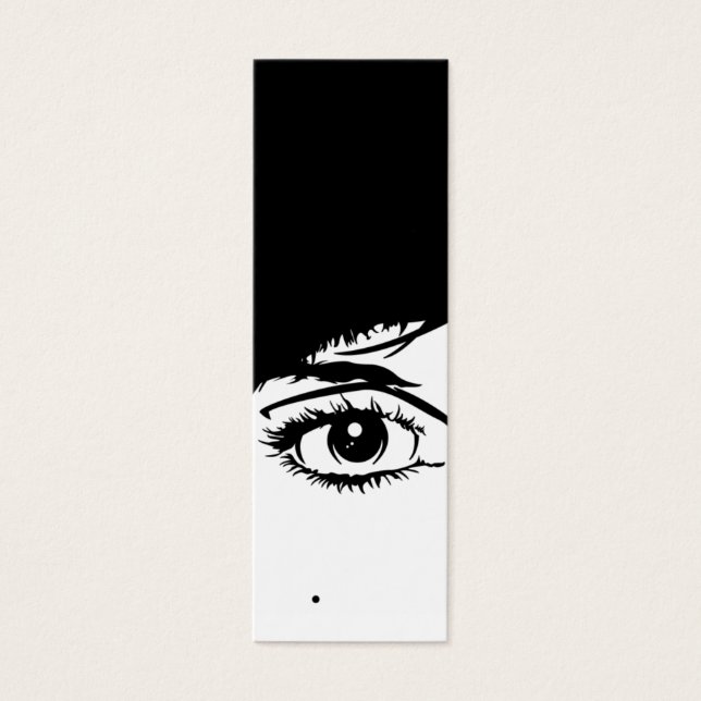 Abstrakt Girls Face Lesezeichen (Vorderseite)
