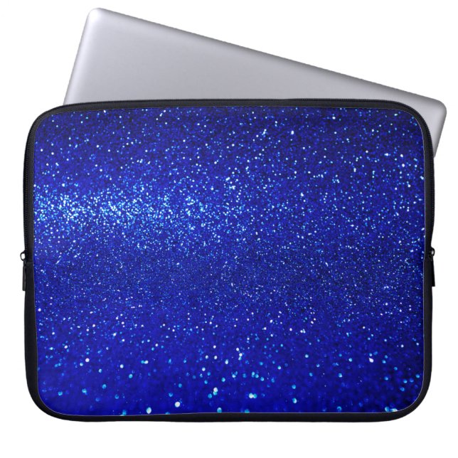 Abstrakt glänzender Glitzer-Hintergrund Laptopschutzhülle (Vorderseite)