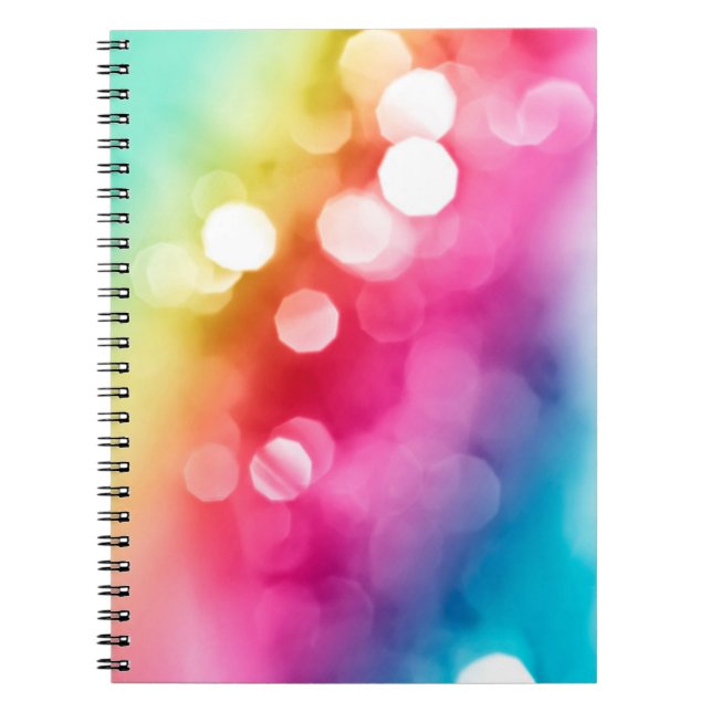 Abstrakt Glow Spiral Notebook Notizblock (Vorderseite)