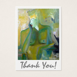 Abstrakt Gold Beige Green Artistic Vielen Dank