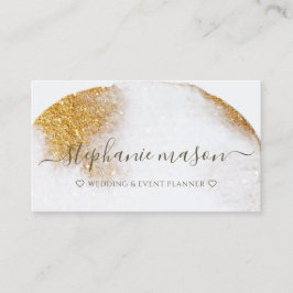Abstrakt Gold Glitzer Aquarell Luxe Moderner Chic Visitenkarte