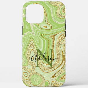 Abstrakt Gold Glitzer Green Chic Stilvoll Case-Mate iPhone Hülle