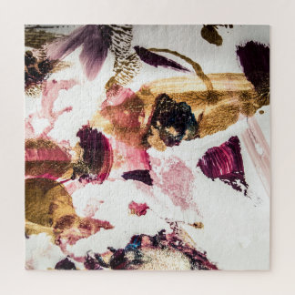 Abstrakt Gold Glitzern Kreative Kunst Puzzle