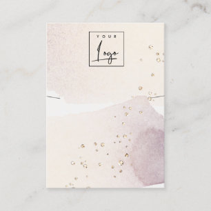 Abstrakt-Gold-Lila-Logo-Band-Bildschirm Visitenkarte