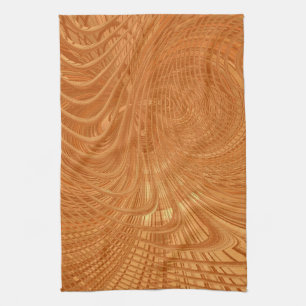 Abstrakt Golden Wavy Küchentuch