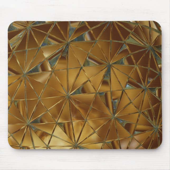 abstrakt goldgelb mousepad (Vorne)