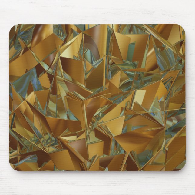 abstrakt goldgelb mousepad (Vorne)