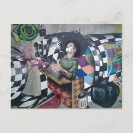Abstrakt Graffiti Artwork Postkarte