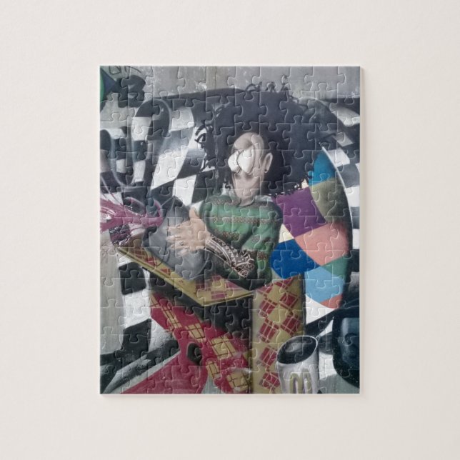 Abstrakt Graffiti Artwork Puzzle (Vertikal)