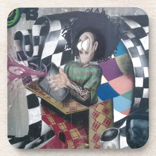 Abstrakt Graffiti Artwork Untersetzer (Vorderseite)
